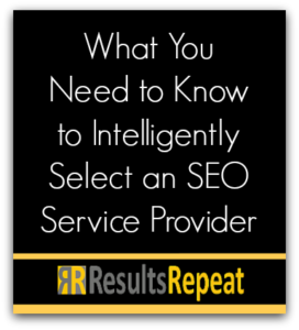 selecting an SEO service provider