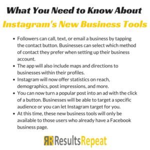 Instagram business tools