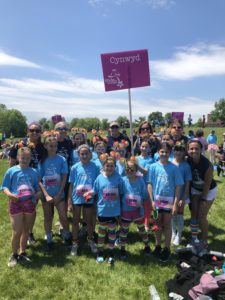 Haley Bank and her Girls on the Run PA team
