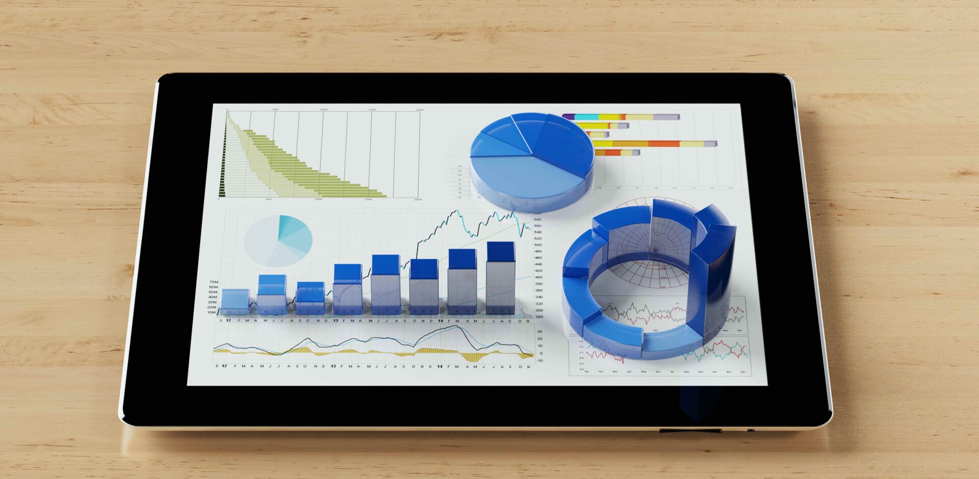 3D graphs and charts on ipad